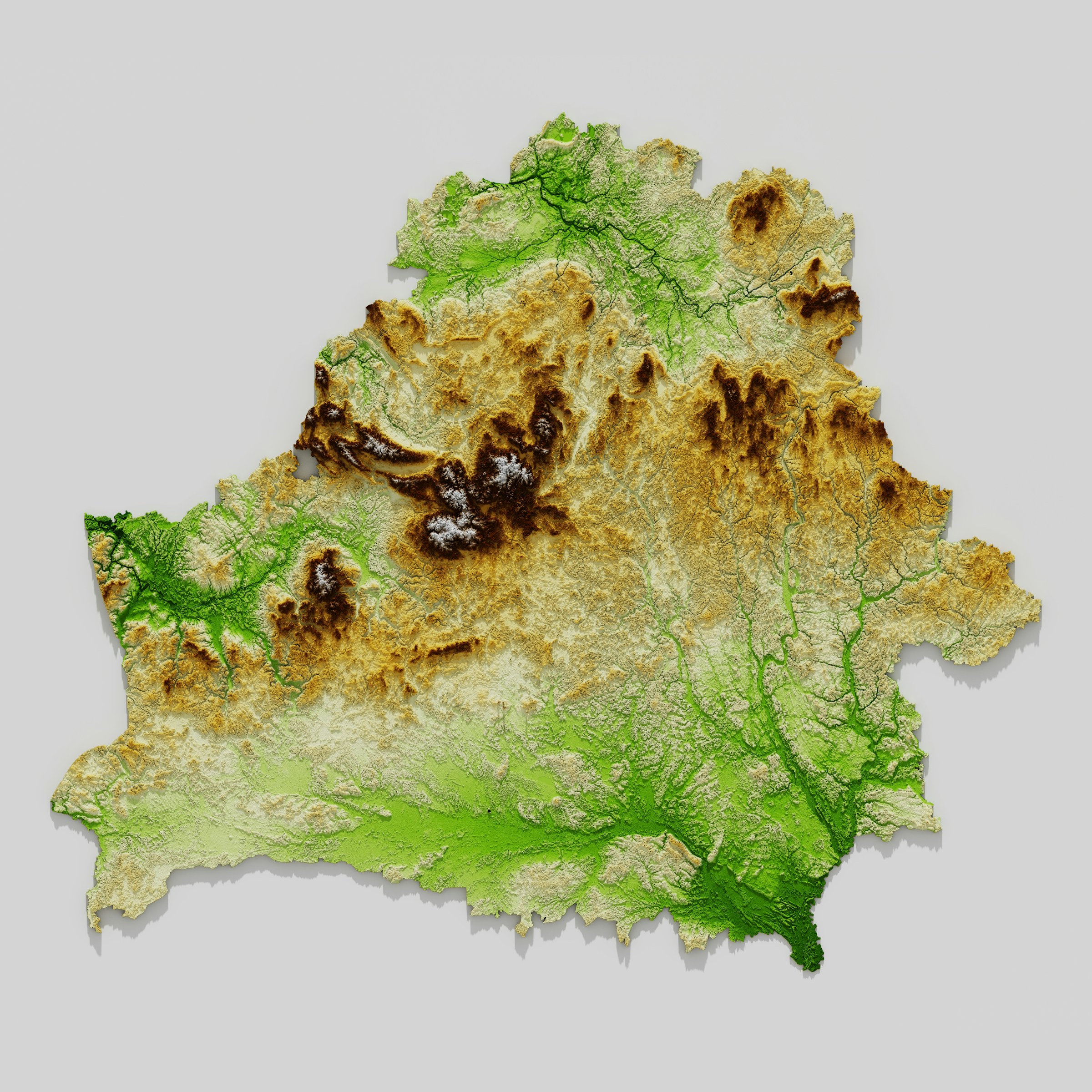 Topographic map ZTV analysis